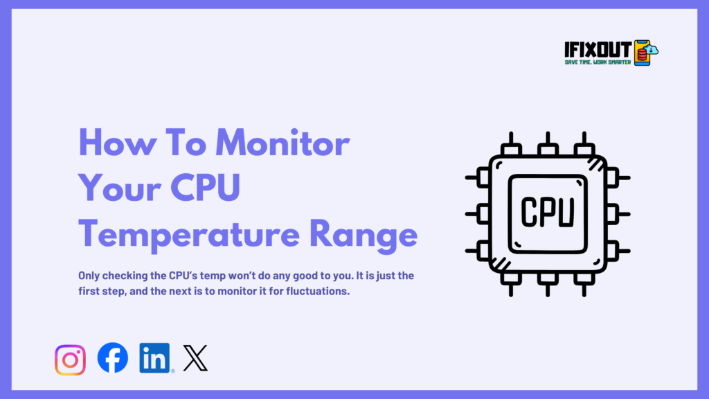 How To Monitor Your CPU Temperature Range