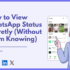 How to View WhatsApp Status