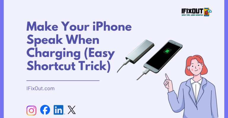 Make Your iPhone Speak When Charging (Easy Shortcut Trick)