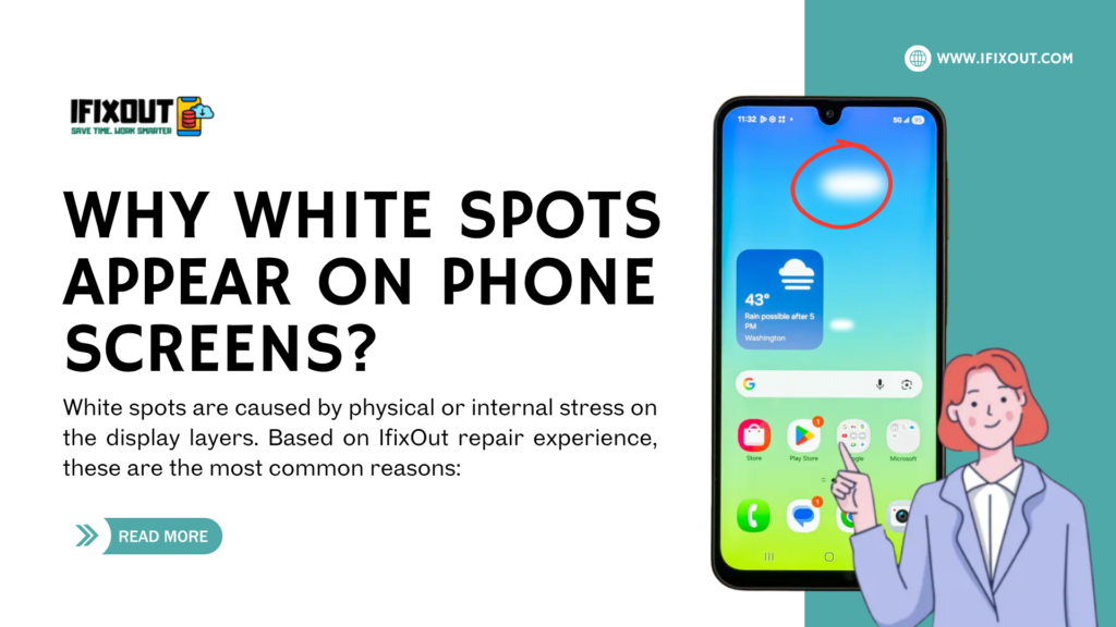 Why White Spots Appear on Phone Screens?