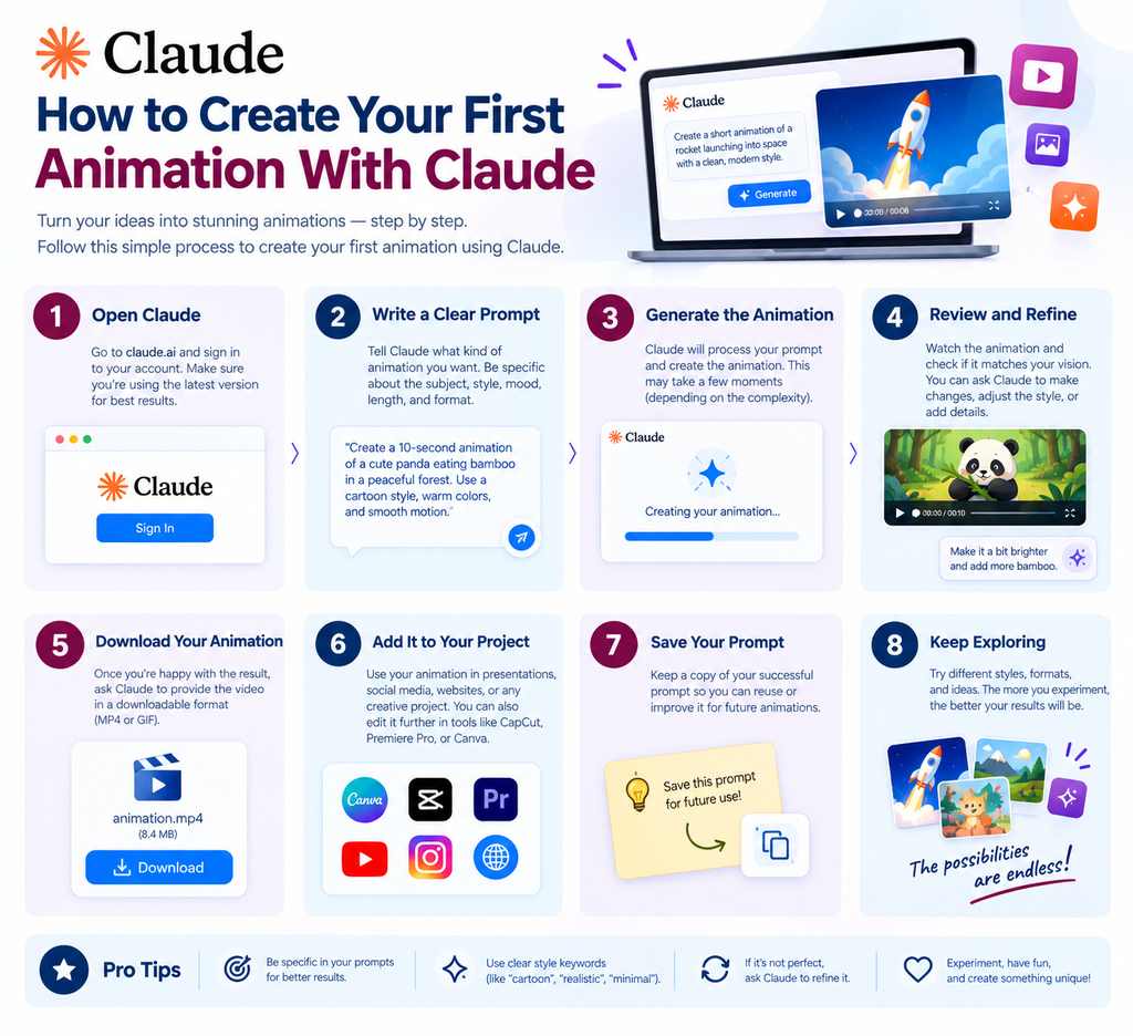 How to Create Your First Animation With Claude